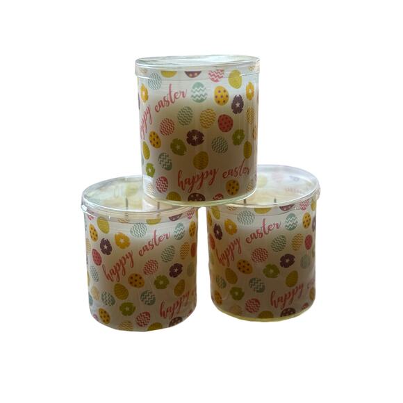 Gold canyon candles Easter wrap Plum Dandy scented Set of 3 Hard to find - Picture 1 of 4